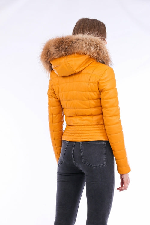 Anoraq Quilted Leather Jacket